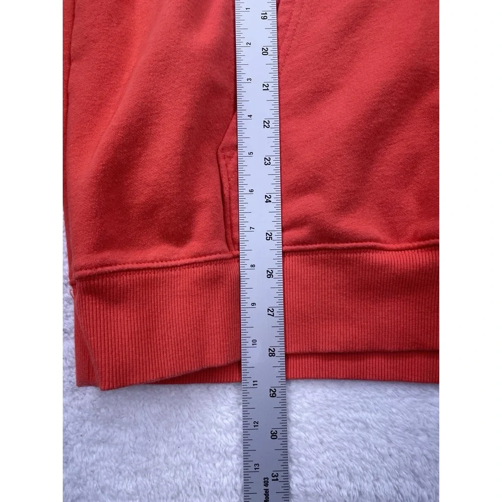 The North Face Mens Box Logo‎ Hoodie Sweatshirt Never Stop Exploring Orange Sz L